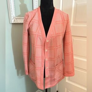Jack winter vintage coral pink cardigann size small
